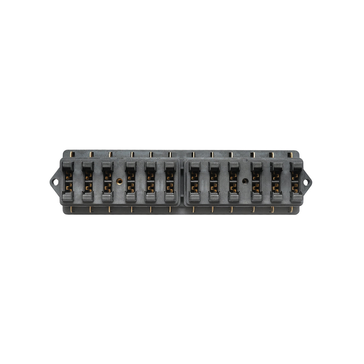 Flat fuse box with 12 slots Breckner Germany