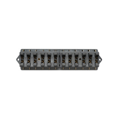Flat fuse box with 12 slots Breckner Germany