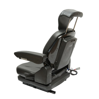 Universal adjustable seat for tractor with safety belt and armrests 610x390mm