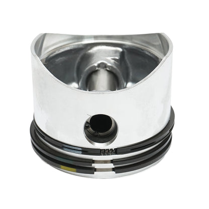 Connecting rod and piston set equipped with 80mm segments, for air compressor Forest Tractor, Perkins engine.