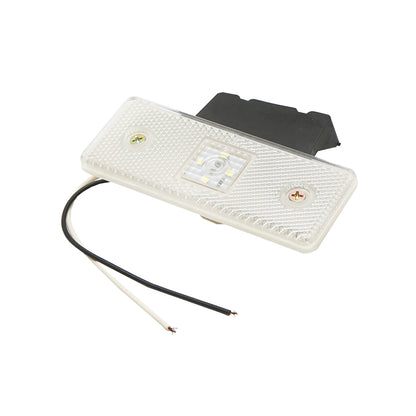White side marker lamp with 4 SMD LEDs 24V