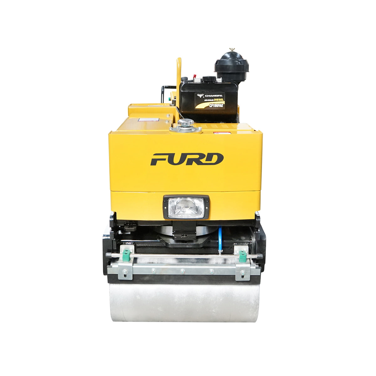 800kg compactor cylinder, with 2x635mm drum, 9HP CF178 diesel engine, electric or manual start