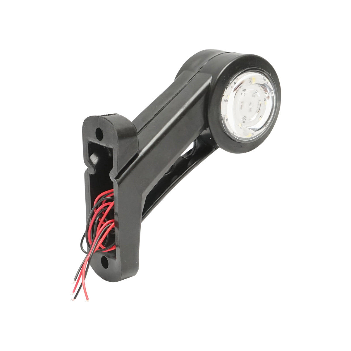 Set of side marker lamps with LED 12-24V, red-white, flexible PVC Breckner Germany