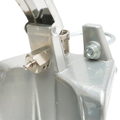 Aluminum waterer 2.5L with flap and mounting accessories