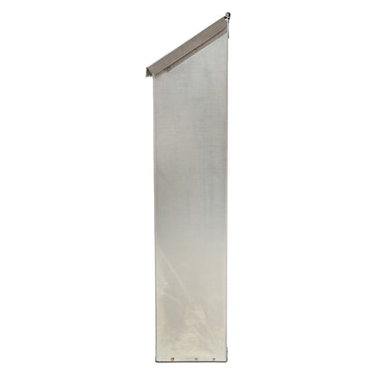 Stainless steel mailbox 320X230X90mm with 2 keys and mounting accessories