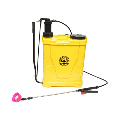 Manual spray pump with 18L tank, 3 nozzles, max pressure 3 bar