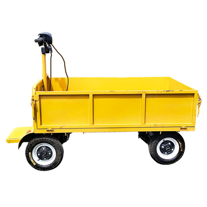 Electric platform trolley with shutters for transporting goods 800W, 48V, 1.5x0.8m maximum load 800Kg THOR