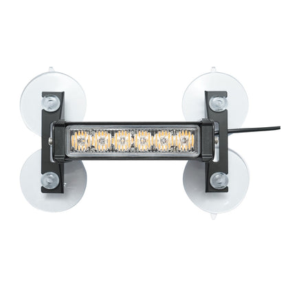 Set of 4 strobe lights with 6 LEDs, yellow light 12V Breckner Germany