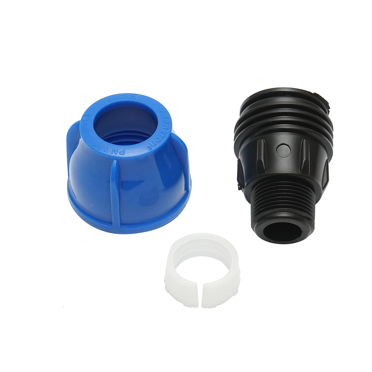 Compression fitting with external thread D25mmx3/4 inch, PN16 for irrigation systems