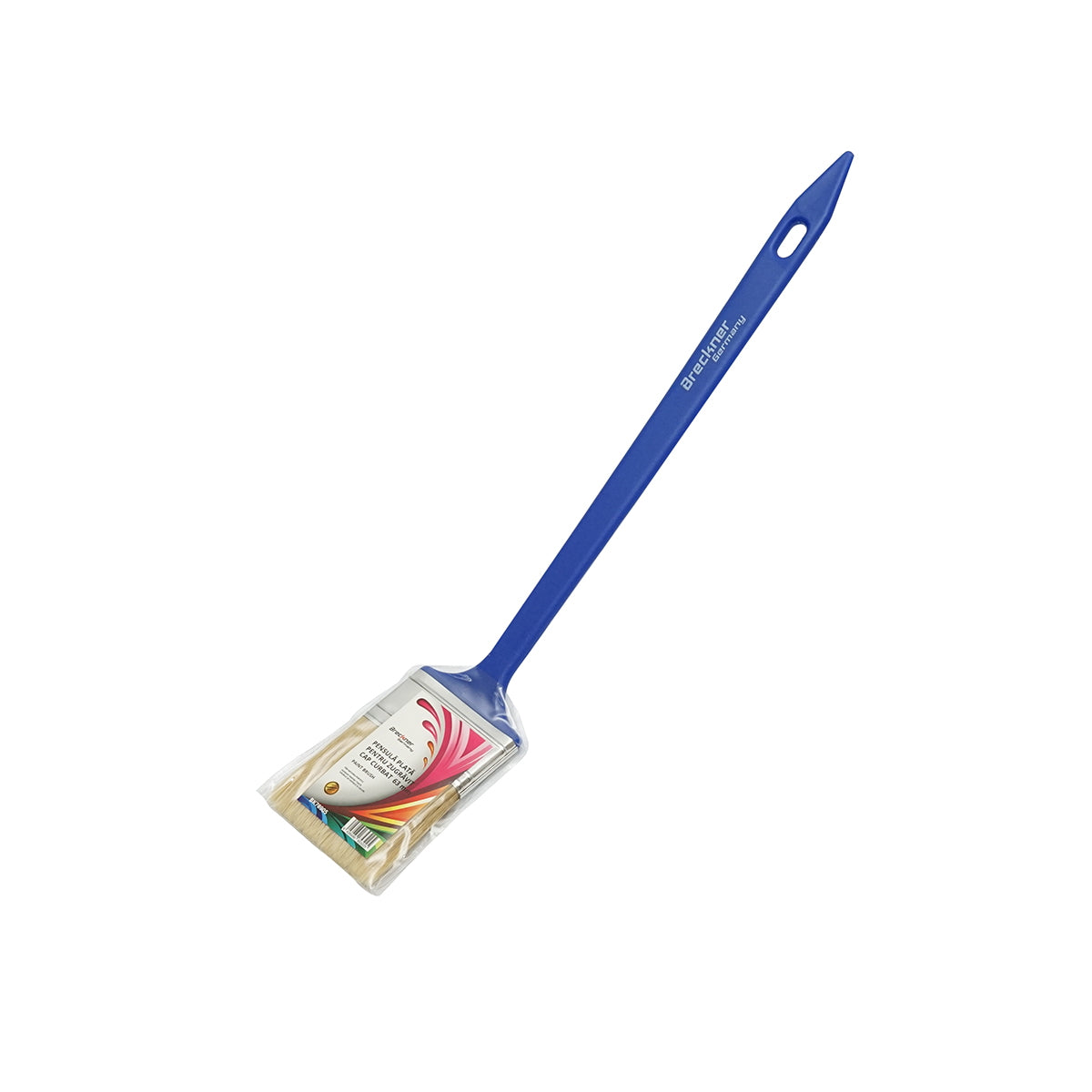 Flat paintbrush, curved tip 2.5 inch (63mm) Breckner Germany