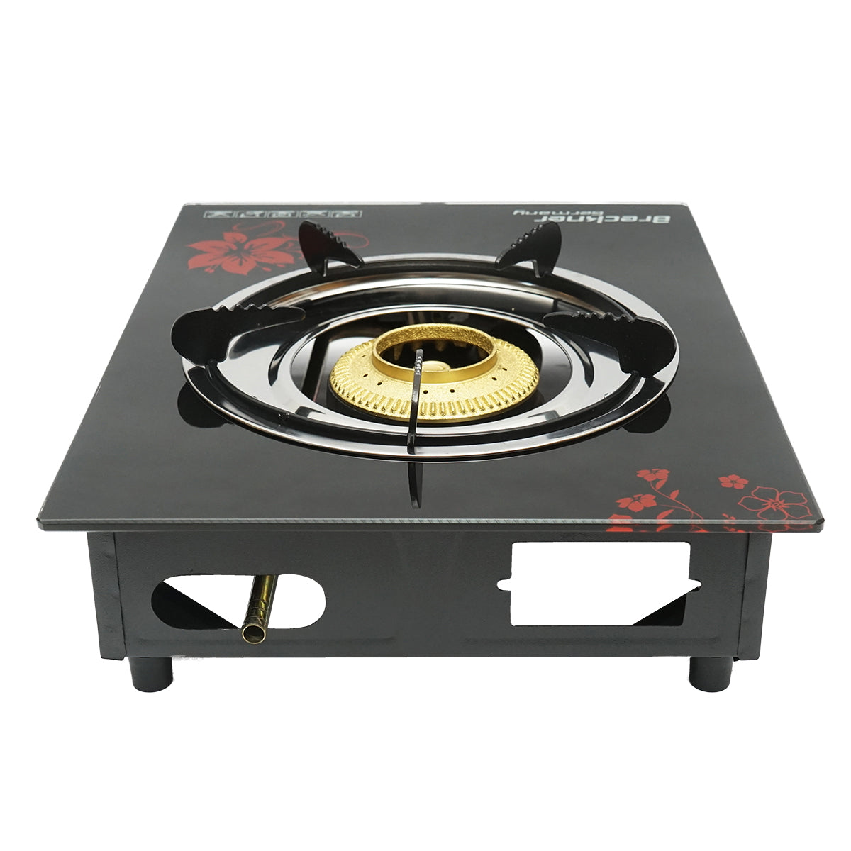 Hob, with a 3KW cast iron burner, tempered glass 400x300x90mm Breckner Germany