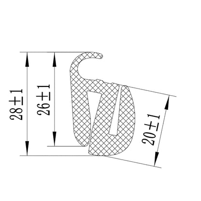 Cheder U-445 NUT PN 93 roll of 50m