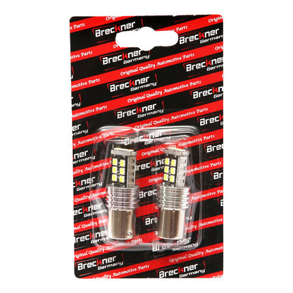 Set of 2 LED SMD bulbs 12V BAU15S 0.33A Breckner Germany