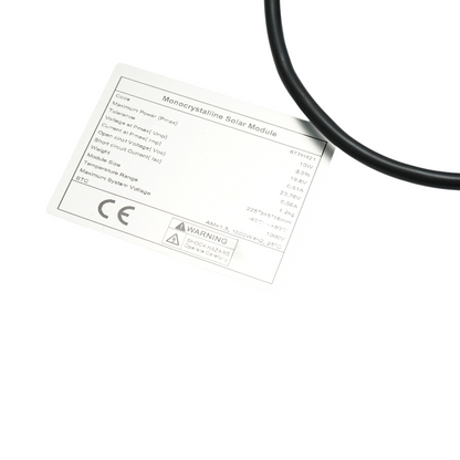 10W monocrystalline photovoltaic solar panel 19.8V with 90cm connection cable 345x225x18mm