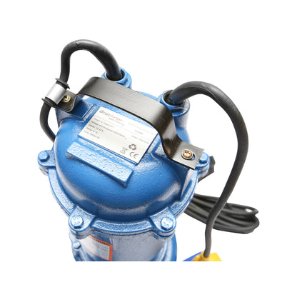 Dirty water pump, submersible drainage with float and grinder 750W, 250L/min, H7m, 220V, WQCD7-8-0.75F, Breckner Germany