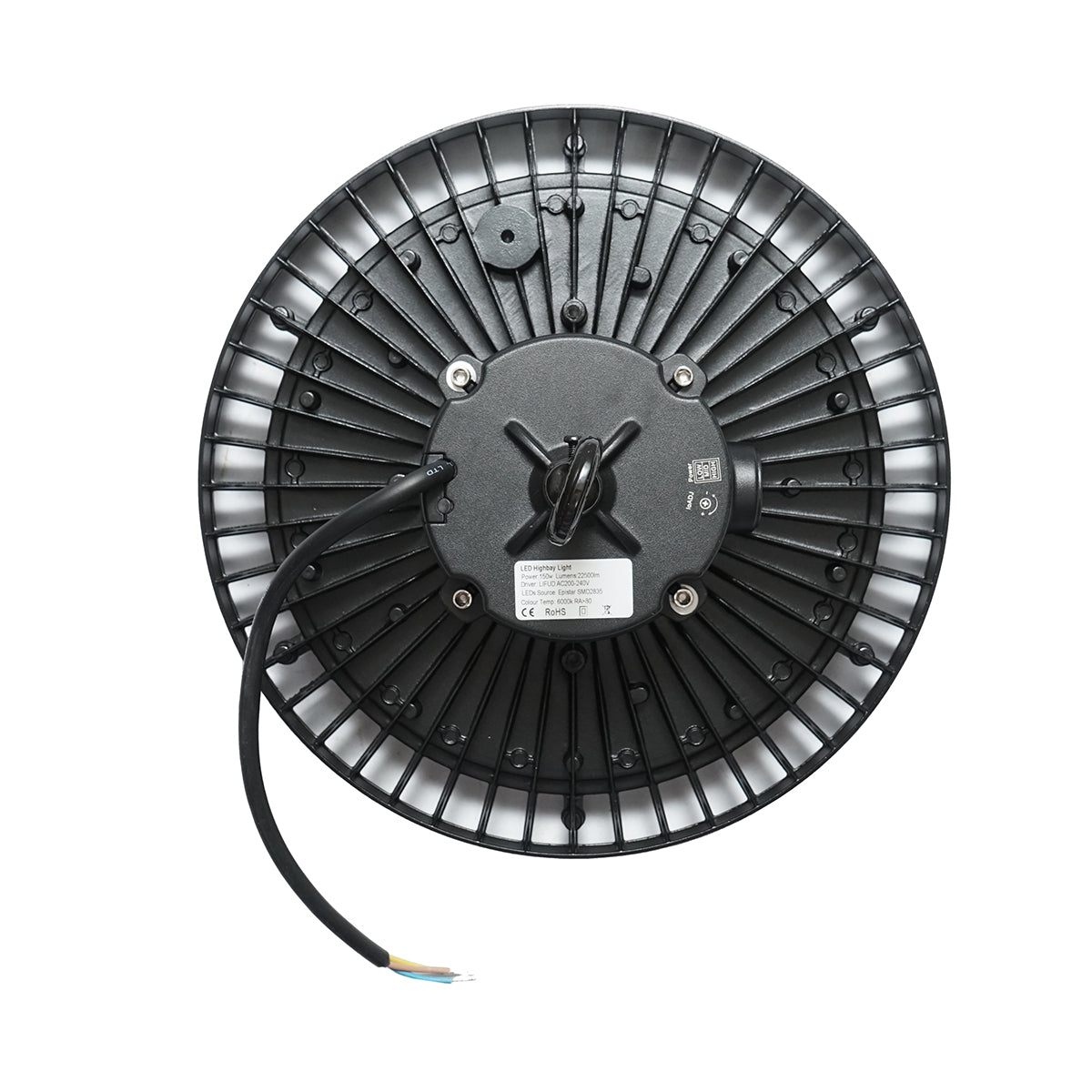 LED High-Bay Industrial Lamp 150W, 220V, 6000K, 22500LM for halls, warehouses 330x140mm Breckner Germany