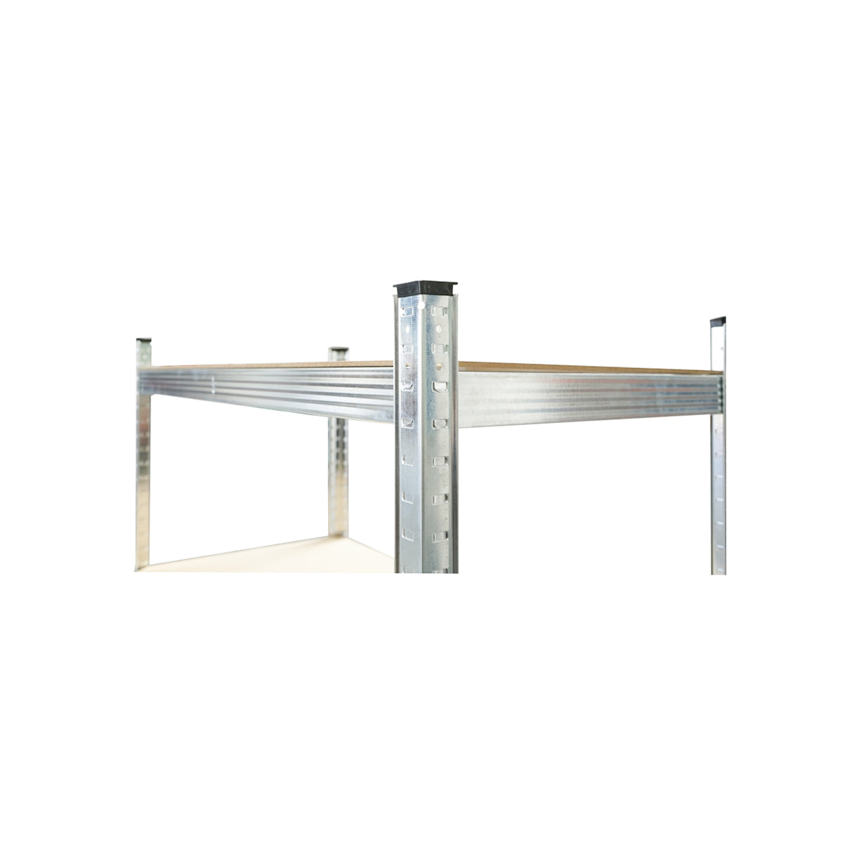 Metal shelf with 5 MDF shelves, 180x100x50cm, 250kg/shelf, no screw assembly, galvanized