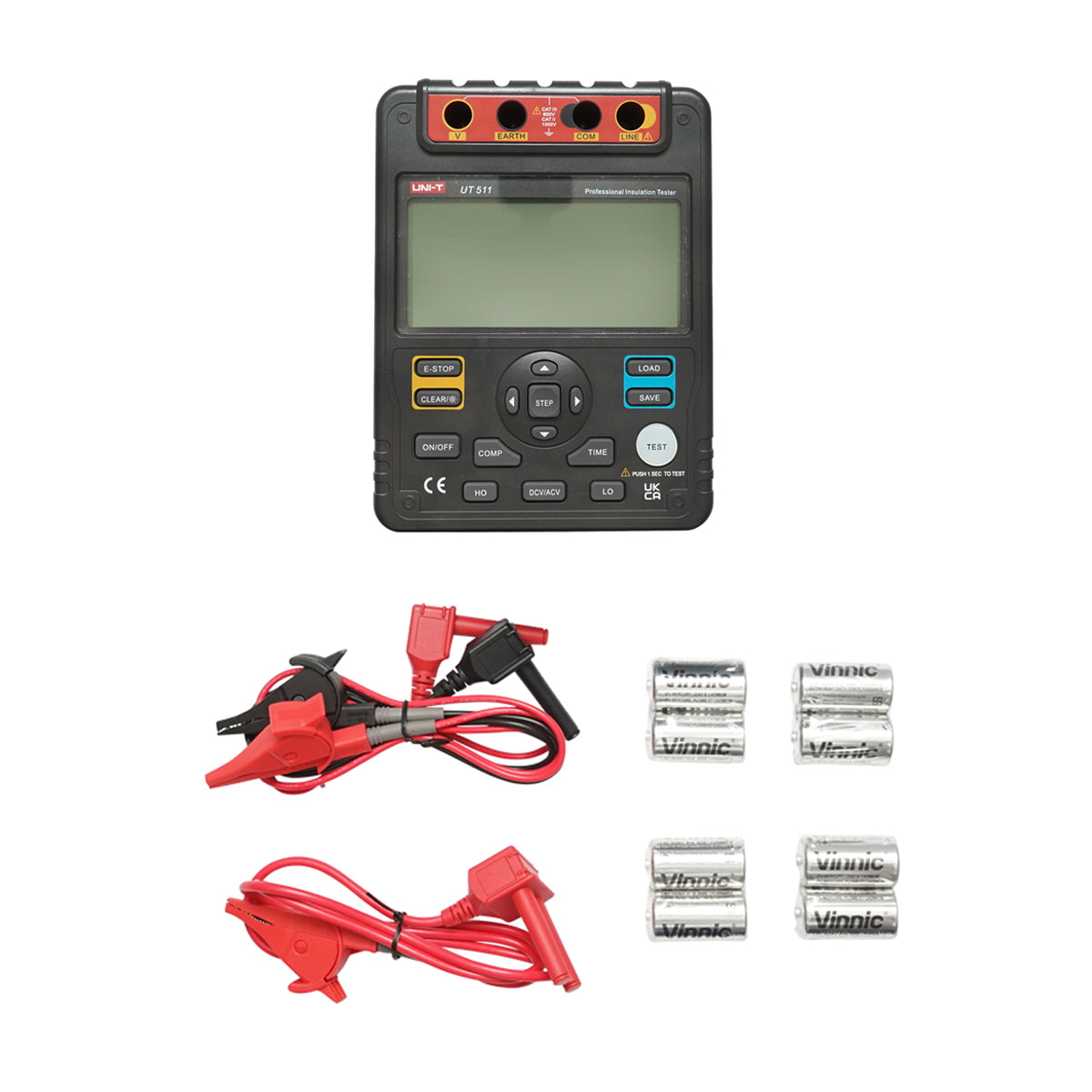 Digital multimeter for measuring insulation resistance with 4 functions UT511, UNI-T
