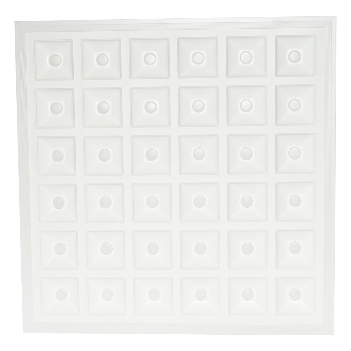 Panel with 144 2835 chip LEDs, aluminum support, 48W, 595x595x20mm, Breckner Germany