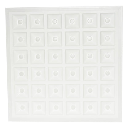 Panel with 144 2835 chip LEDs, aluminum support, 48W, 595x595x20mm, Breckner Germany