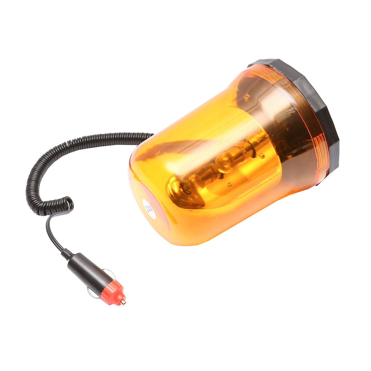 24V yellow beacon with magnetic mount