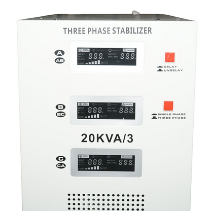 Automatic voltage stabilizer 20KVA, 16KW three-phase with servomotor Breckner Germany