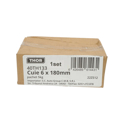 Construction nails 6x180mm pack 5Kg