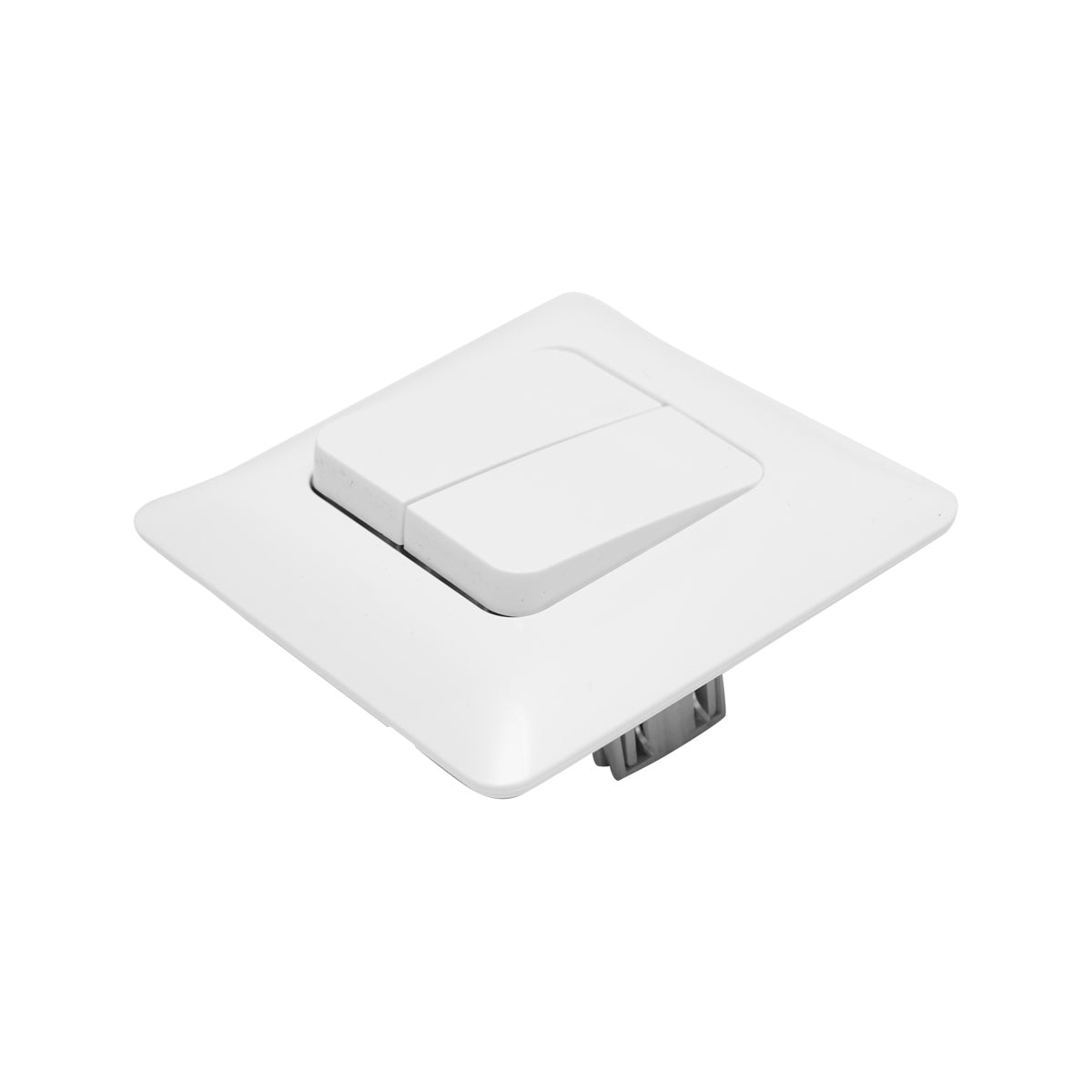 Double white switch ST 220V - 250V, 10A recessed