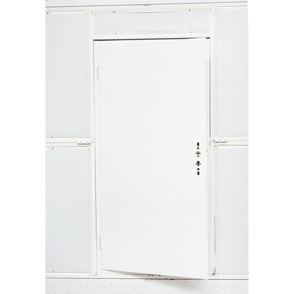Container type house, folding office 5800x2460x2510mm with door and 2 windows, electrical installation