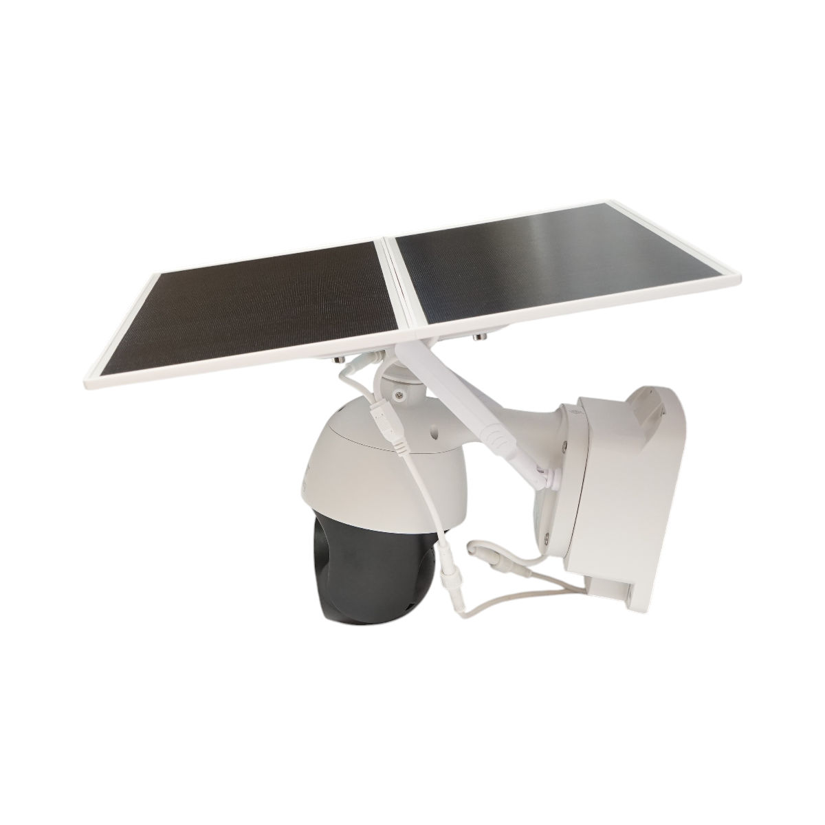 2 MP 1080P surveillance camera, 4G, WIFI 2.4 GHz with 4.3W solar panel, 21700 battery, 360 degrees PTZ, human detection PIR, smart IR night vision, and Ubox application.