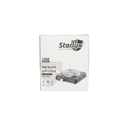 220V electric hob with one eye 1000W and 5 heating levels 215x55x250mm SHP-5701B Starlux
