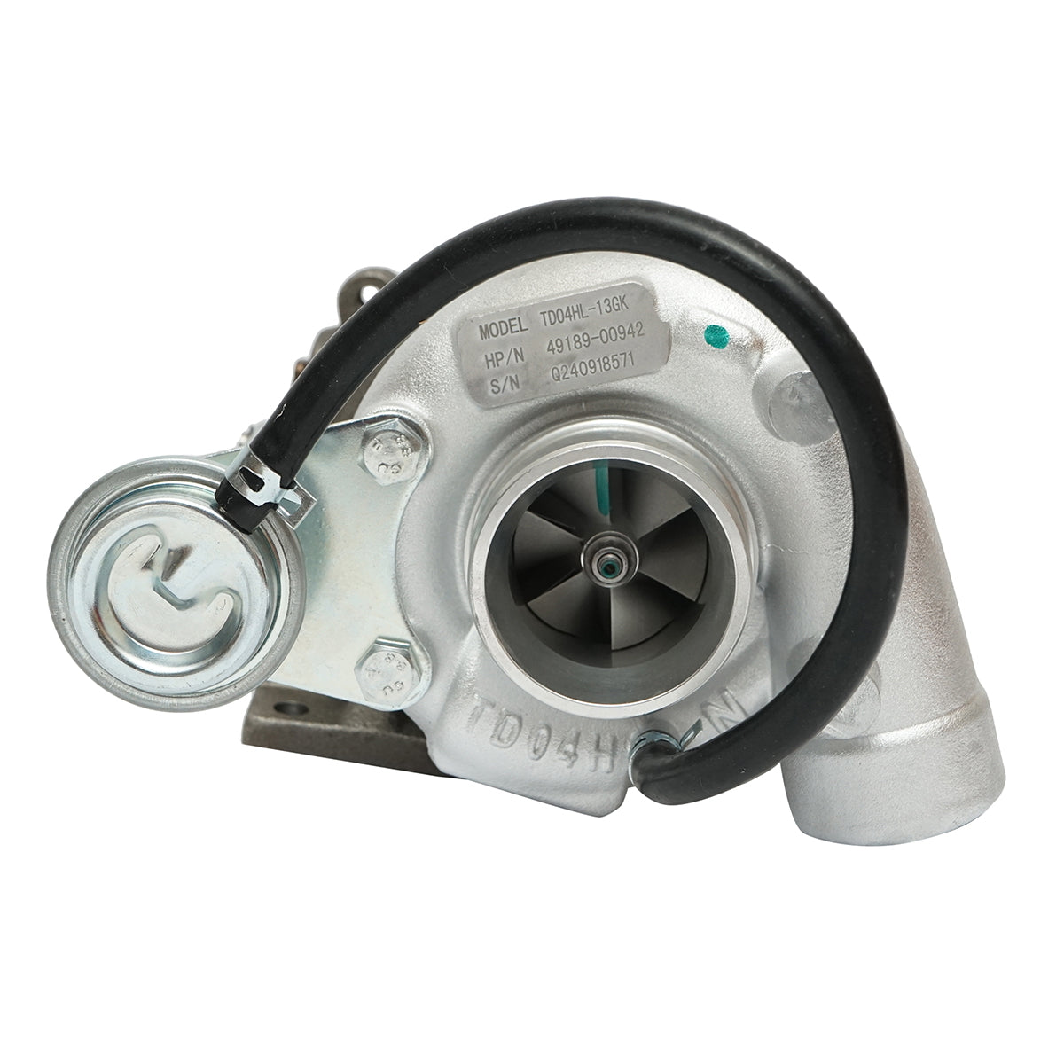 Bobcat Kubota turbocharger, Mitsubishi engine A47G-T, V3800 DI-T, V3800-DI-T-E2CB-BC-1 OEM code 1E153-17013, 49189-00940