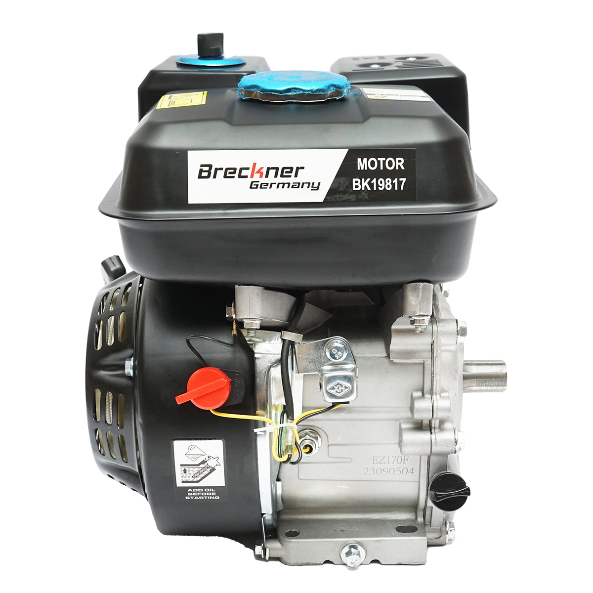 7.5HP gasoline engine, 4-stroke, 25mm notched shaft Breckner Germany