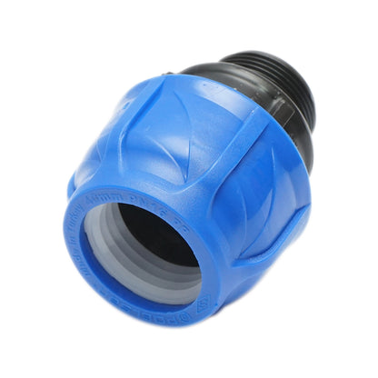 Compression fitting with external thread D40mmx1-1/4 inch, PN16 for irrigation systems