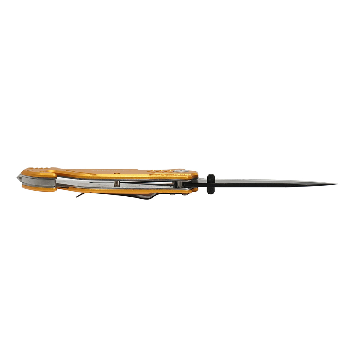 Multifunctional folding knife made of stainless steel, aluminum handle, belt clip 205mm Crownman