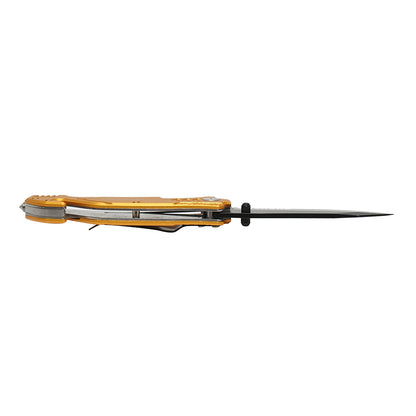 Multifunctional folding knife made of stainless steel, aluminum handle, belt clip 205mm Crownman