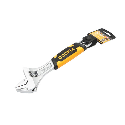 Adjustable French key 200mm non-slip rubber handle professional 8 inch GripPlus