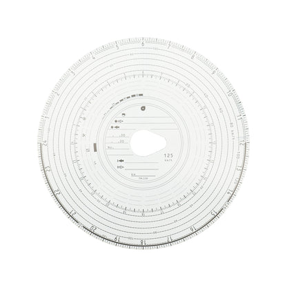 Analog tachograph diagram 125 km set 100/piece