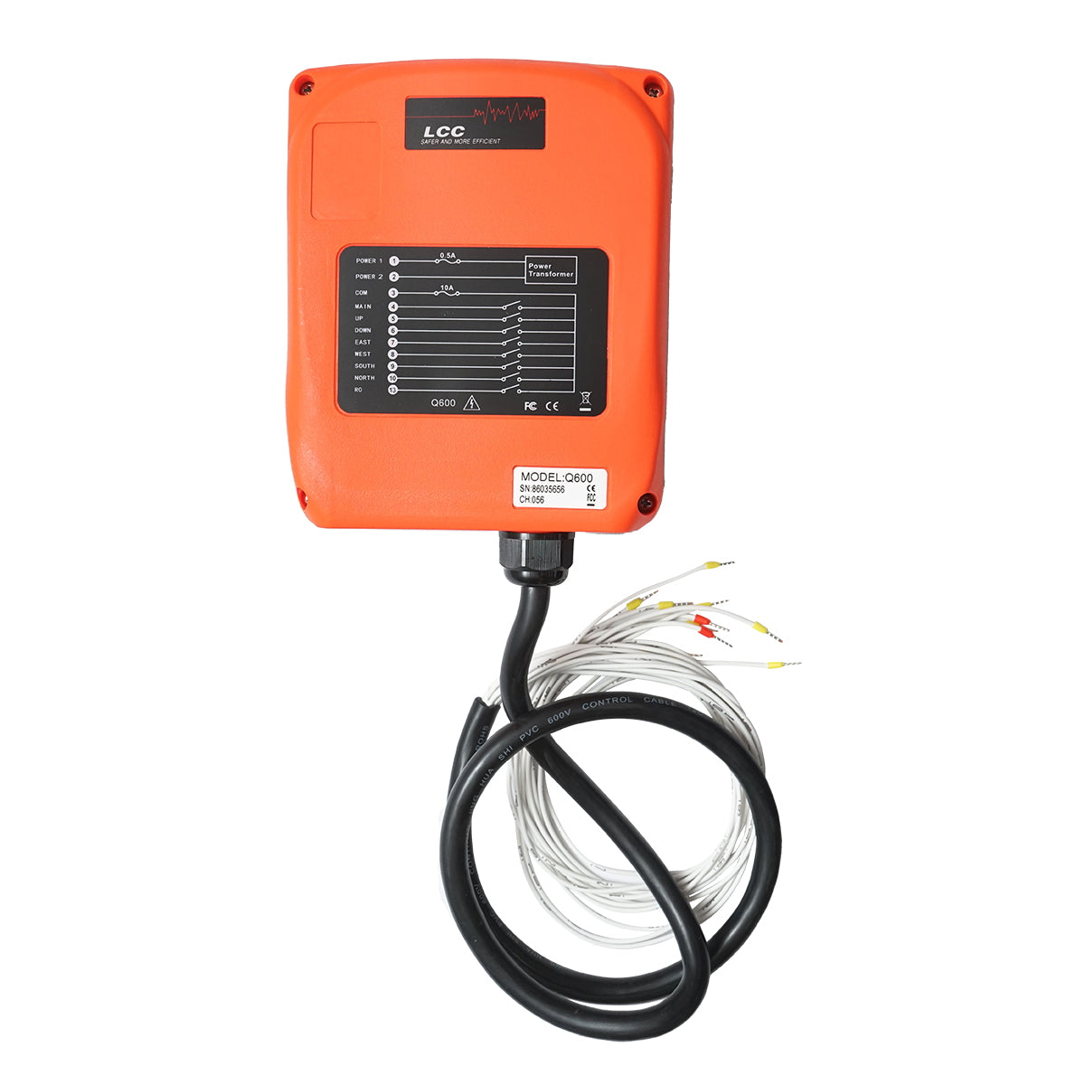 Wireless remote control for Forest Tractor winch with speed adjustment mechanism from the remote, without the holding function model Q 12V