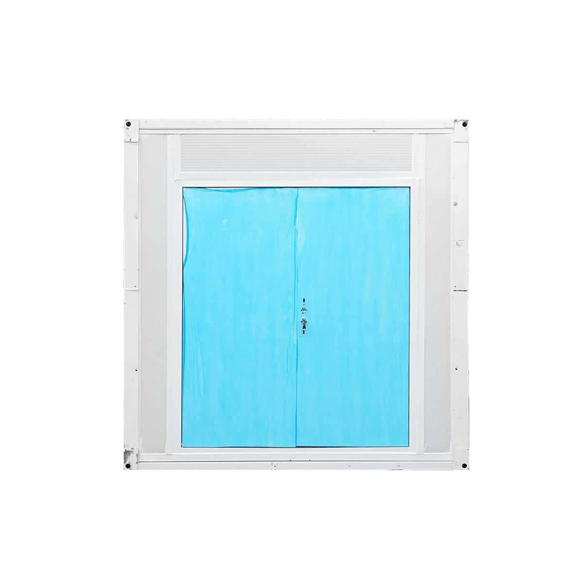 Foldable storage container 5800x2460x2510mm with double door and electrical installation