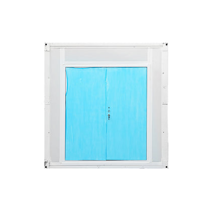 Foldable storage container 5800x2460x2510mm with double door and electrical installation