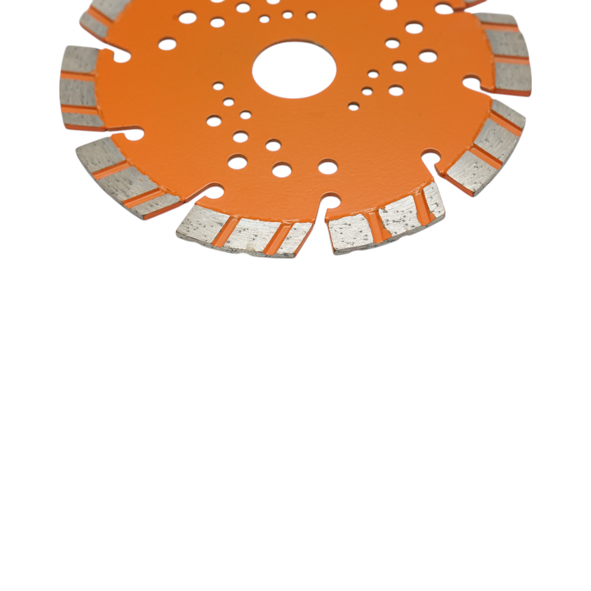 Diamond disc 125x22.23mm, 10mm segment with turbo segments for cutting reinforced concrete, hard stone, paving stones, Breckner Germany