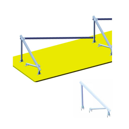 Complete mounting system on concrete for 4 photovoltaic solar panels at 30 degrees Breckner Germany