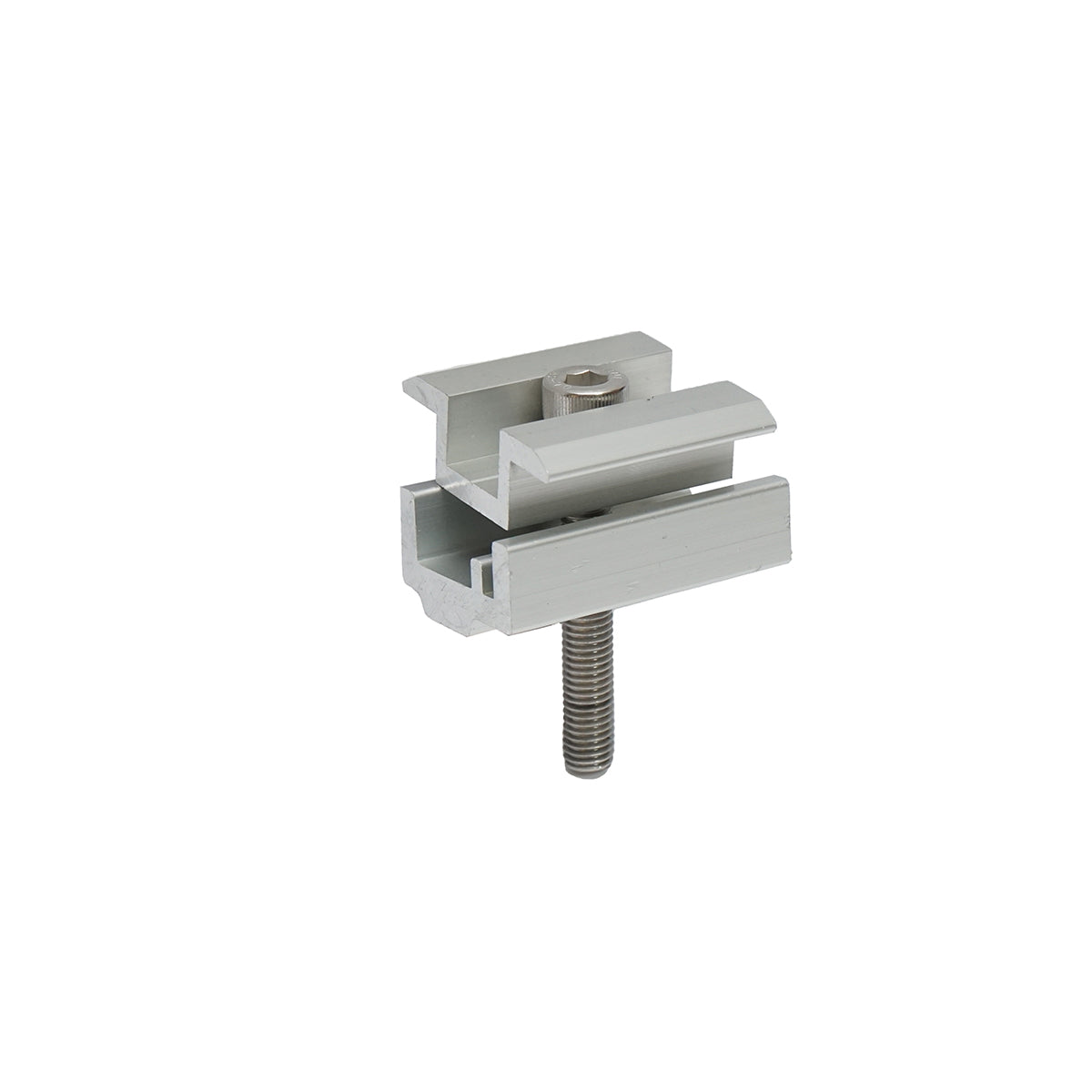 Intermediate clamp 35mm with screw M8x55mm - for photovoltaic solar panel mounting, for system LF74, LT24