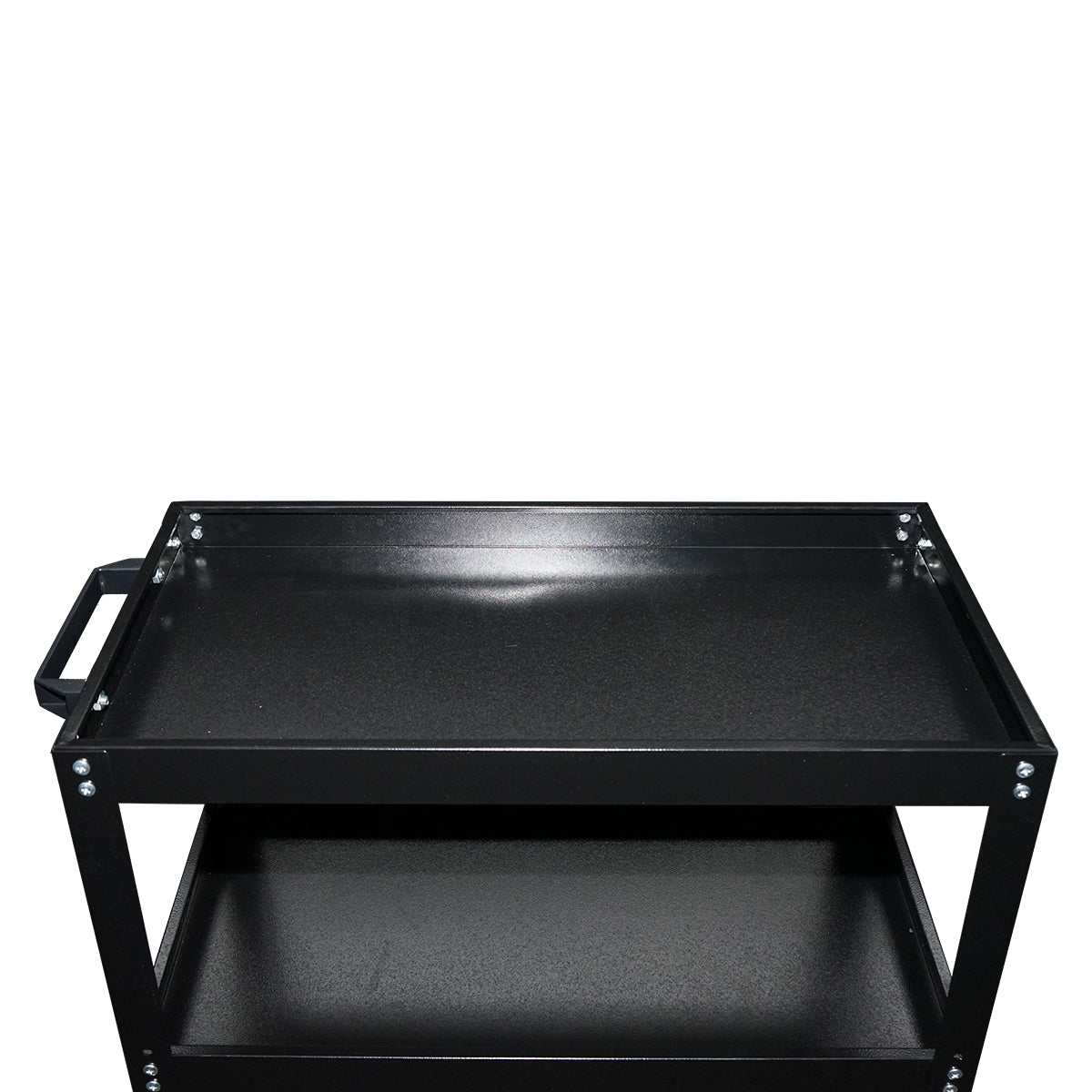 Metal cart on wheels with handle 750x700x360mm