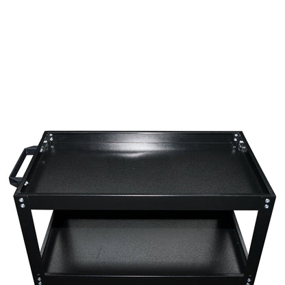 Metal cart on wheels with handle 750x700x360mm
