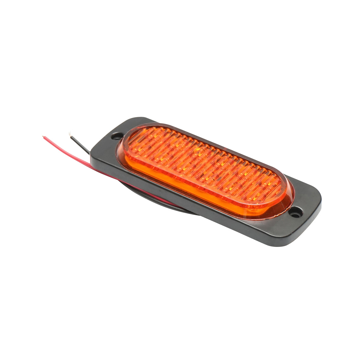 Yellow LED strobe side lamp 116mm 12-24V FR1278Y Breckner Germany