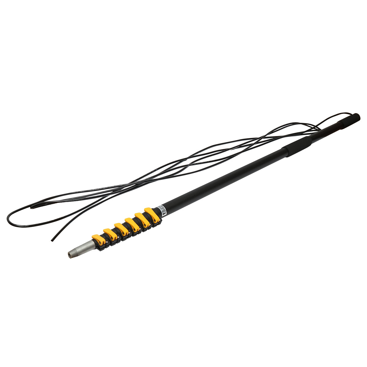 Cleaning system with pump 12-24-220V and telescopic brush arm max at 8.5M for photovoltaic solar panels