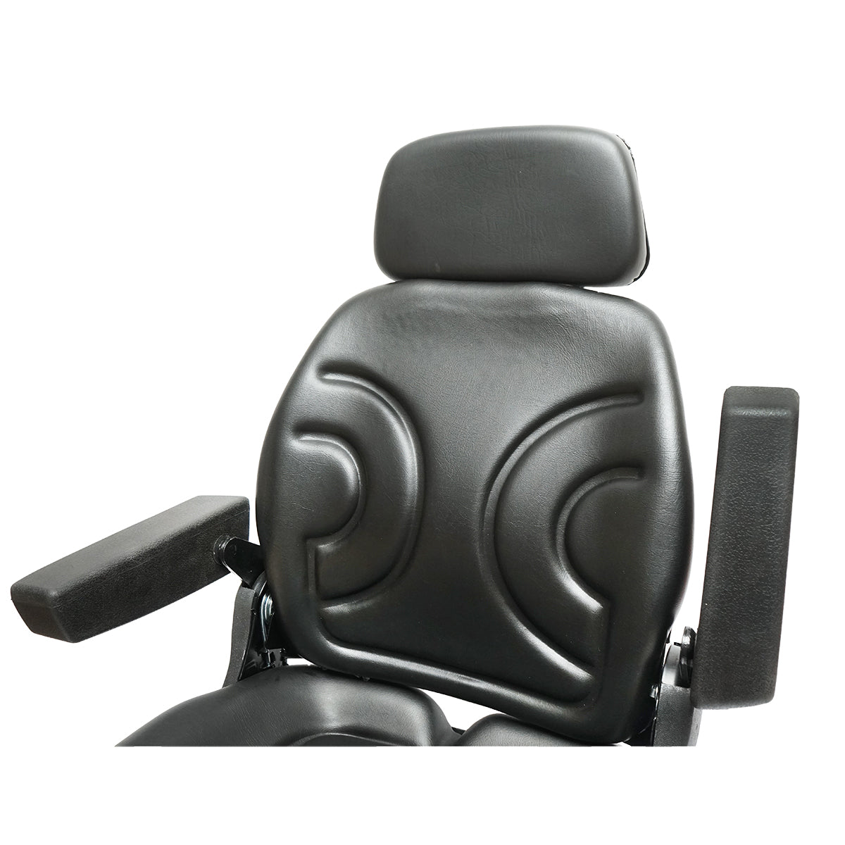 Universal adjustable chair with armrest and headrest shock absorber for Forest Tractor
