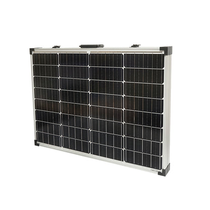 145W portable solar panel photovoltaic monocrystalline suitcase type with voltage regulator 12/24V 20Ah 2 USB ports Breckner Germany